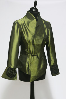 Green Asymmetric Jacket