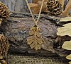 Gold Oak Necklace (small)