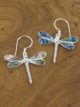 Silver Paua Dragonfly Earrings