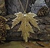 Gold Silver Maple Leaf Necklace